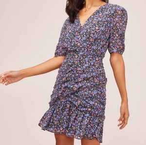 Astr the Label Shirred Bottom Mini Dress - Size M